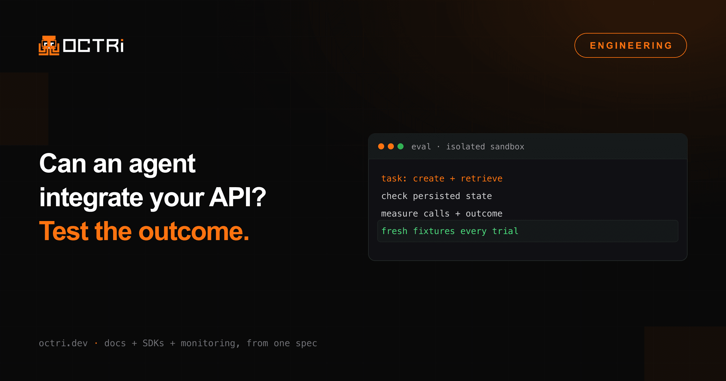 Can an AI agent actually integrate your API? Build an eval to find out