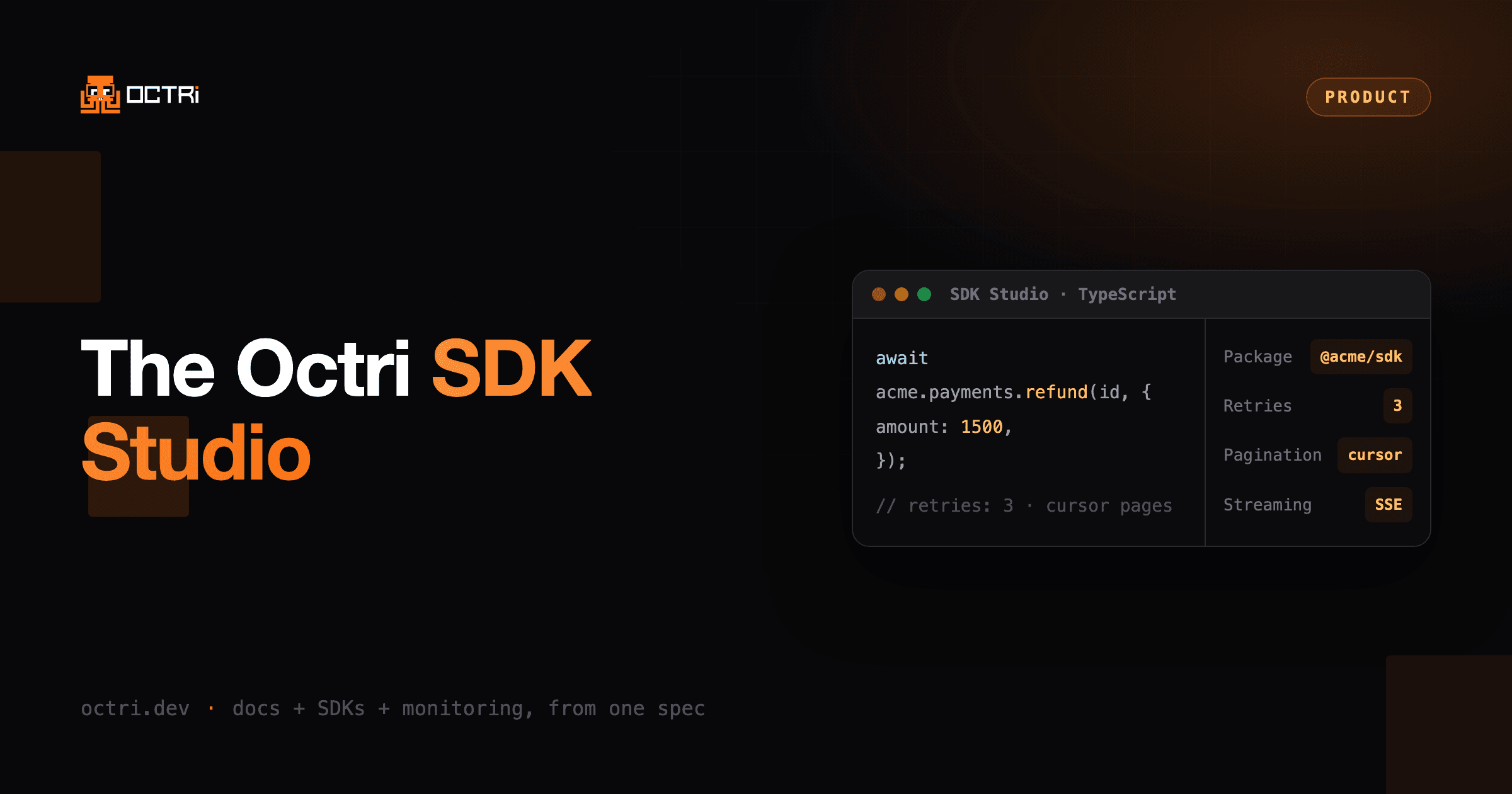 Inside Octri SDK Studio: Tune Every SDK, See the Code Change Live