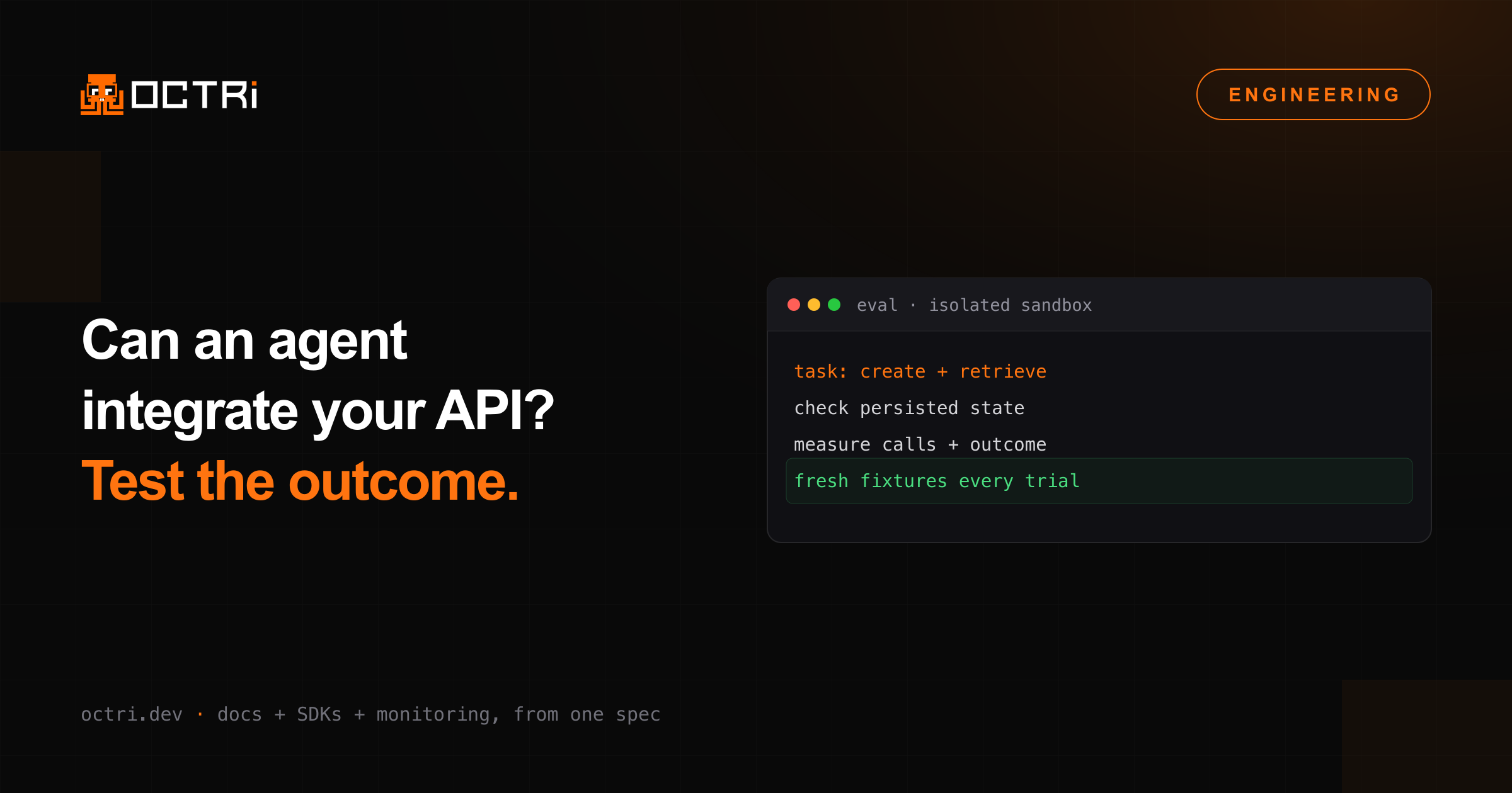Can an AI agent actually integrate your API? Build an eval to find out