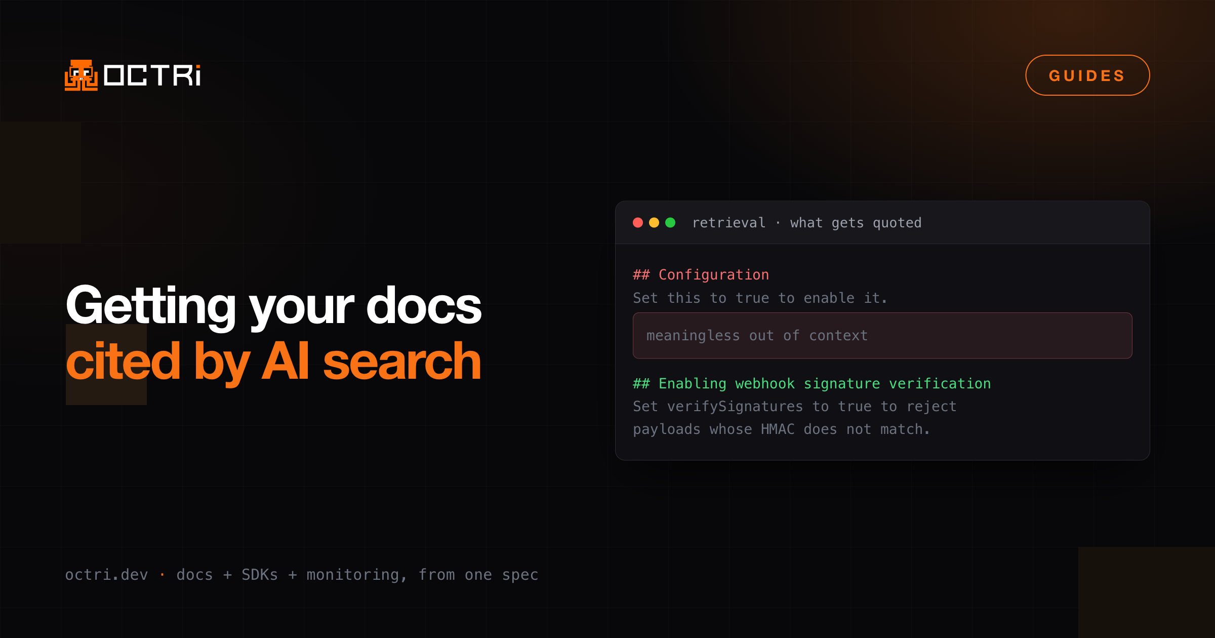 Getting your API docs cited when someone asks an AI about your product