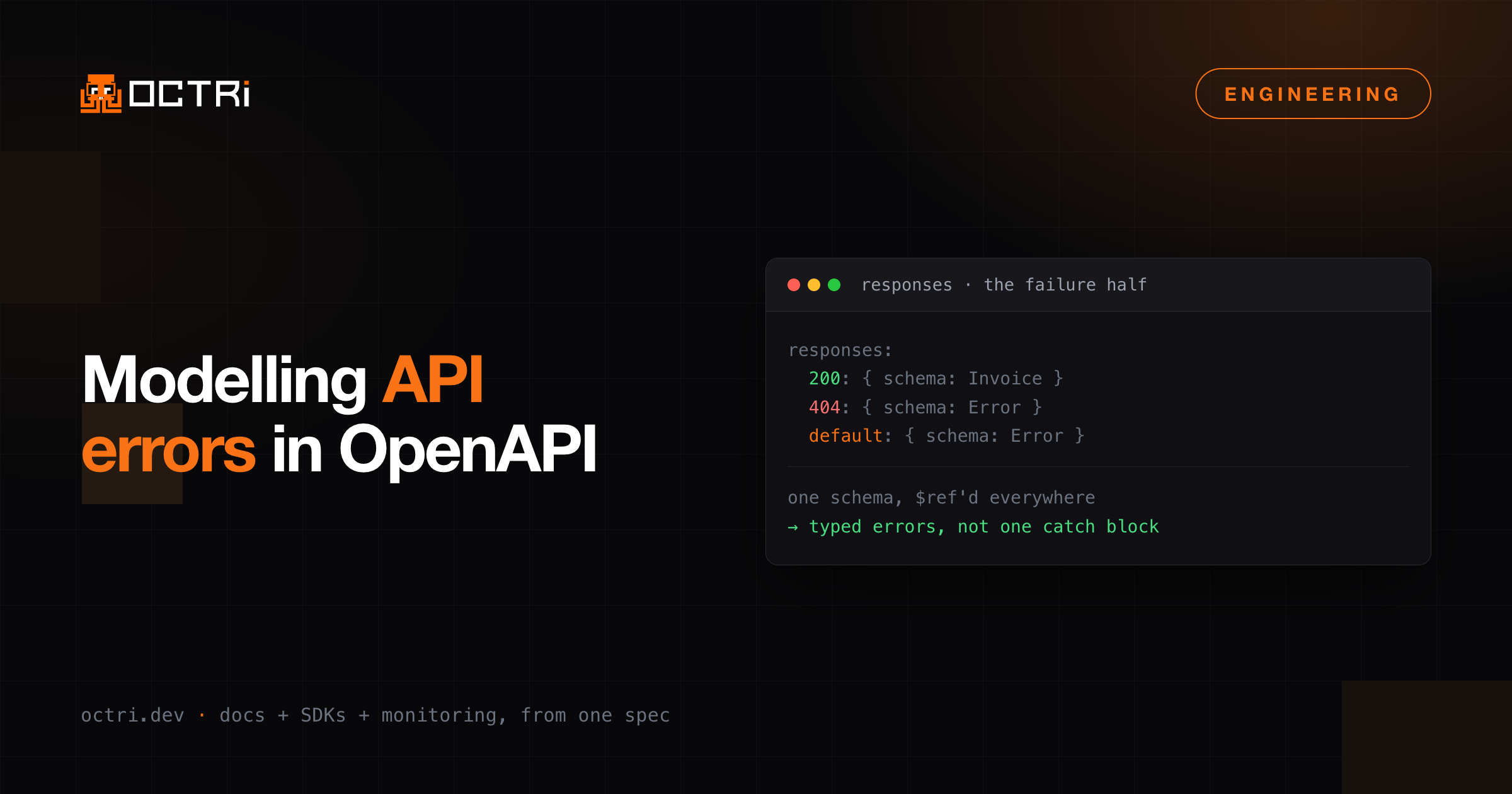 Modelling API errors in OpenAPI so your SDK can throw something useful